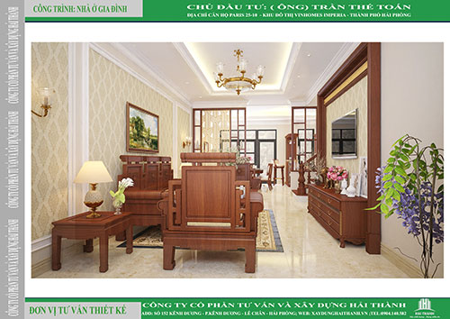 Thiết kế nội thất biệt thự tại Hải Phòng