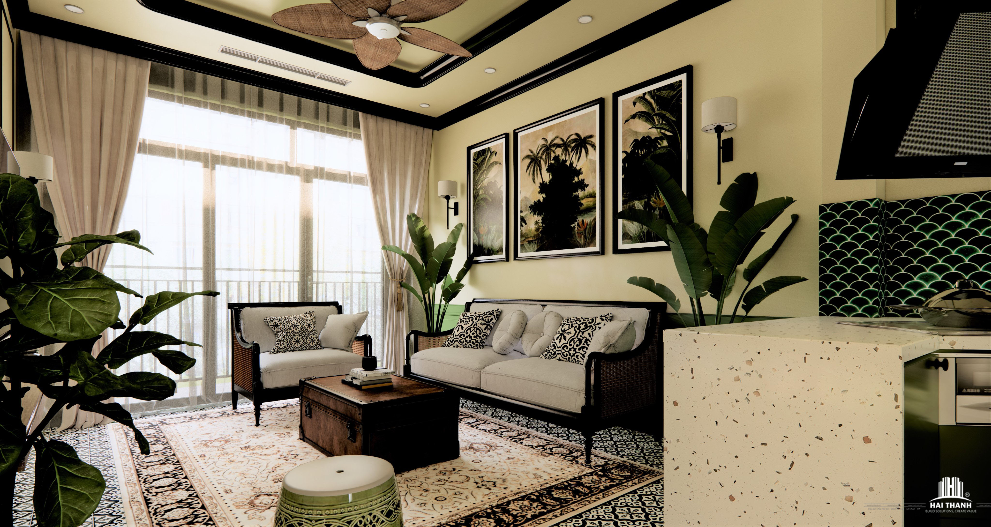 THIẾT KẾ INDOCHINE NHÀ MS THU- NGUYỄN BỈNH KHIÊM