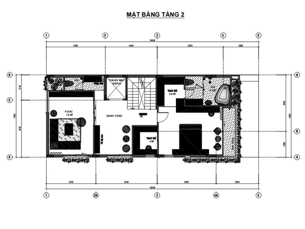 mat-bang-cong-nang-tang-2-mau-biet-thu-4-tang-hien-dai-tai-hai-phong 