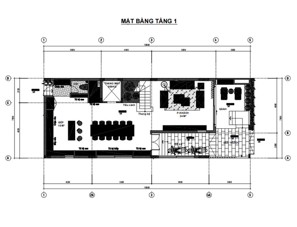 mat-bang-cong-nang-tang-1-mau-biet-thu-4-tang-hien-dai-tai-hai-phong 